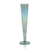 aperitivo slim champagne flute glass in blue luster by zodax ch 5722