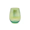 aperitivo stemless all purpose luster green glass by zodax ch 6562