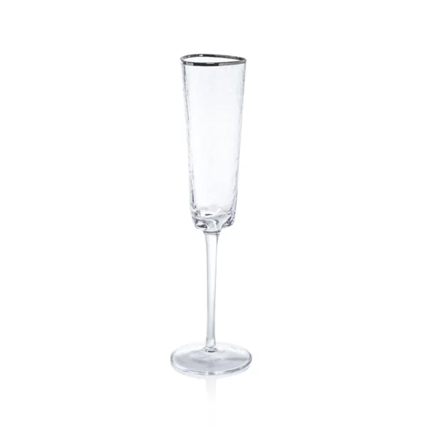 aperitivo triangular champagne flute by zodax