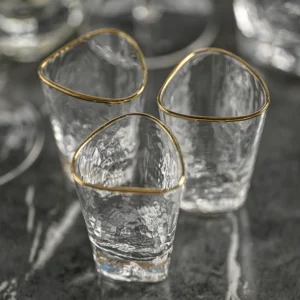 aperitivo triangular shot glass by zodax