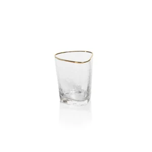aperitivo triangular double old fashioned glass by zodax