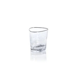 aperitivo triangular double old fashioned glass by zodax