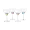 colette optic martini cocktail glass in a variety of colors by zodax