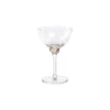 colette optic martini cocktail glass in light amber by zodax ch 7258