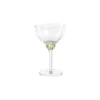 colette optic martini cocktail glass in lime by zodax ch 7261