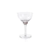 colette optic martini cocktail glass in smoky gray by zodax ch 7265