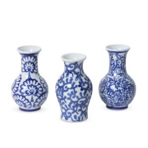 porcelain vine petite vase, 3 assorted styles